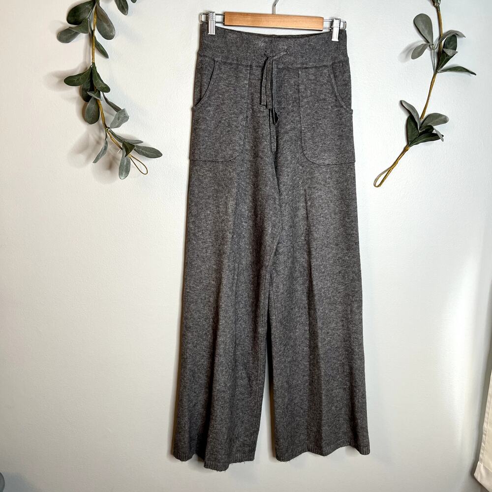 Baci Mina Pant Gray Wide Leg Sweater Pants